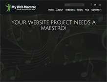 Tablet Screenshot of mywebmaestro.com